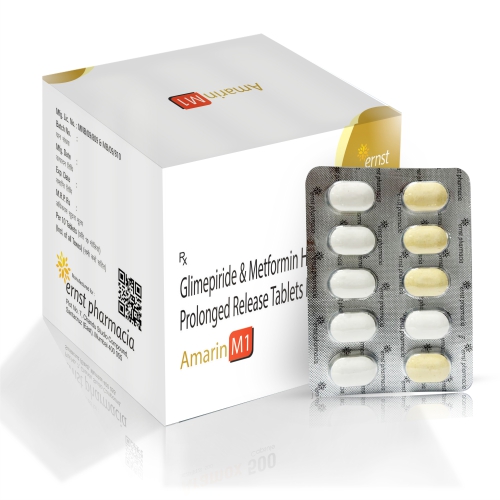 Glimepiride & Metformin Hydrochloride Prolonged Release Tablets
