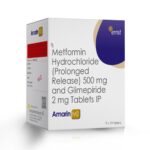 Glimepiride 2 Mg+ Metformin 500 SR Mg (Bilayered) Tablets - AMARIN M2 Tablets - Ernst Pharmacia