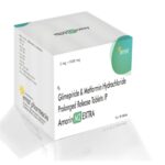 Glimepiride 2 Mg & Metformin HCL 1000 Mg (ER) (Bilayered) Tablets - AMARIN M2 EXTRA Tablets - Ernst Pharmacia