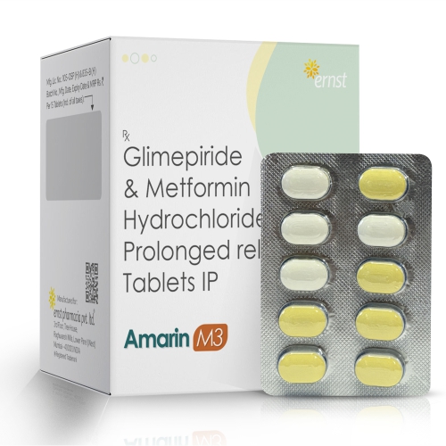 Glimepiride & Metformin Hydrochloride Prolonged Release Tablets IP