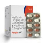 Glimepiride 1 mg + Metformin 500 mg + Voglibose 0.2 mg (Bilayered)