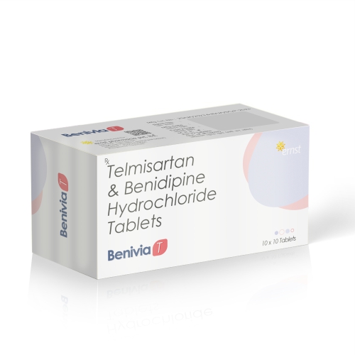 Telmisartan & Benidipine Hydrochloride Tablets - BENIVIA T Tablets - Ernst Pharmacia