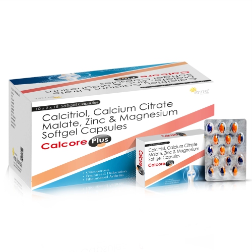 Calcitriol Calcium Citrate Malate Zinc & Magnesium Softgel Capsules
