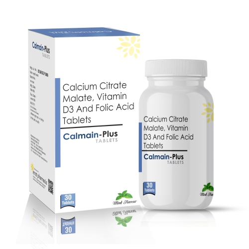 Calcium Citrate Malate Vitamin D3 & Folic Acid Tablets