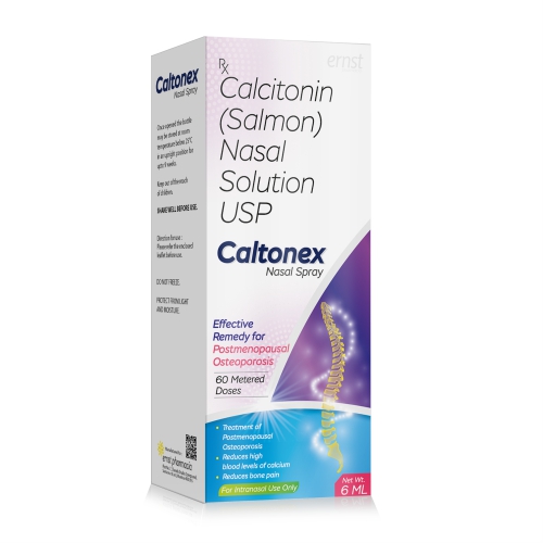 Calcitonin (Salmon) Nasal Solution I.P 200 IU - CALTONEX Spray - Ernst Pharmacia