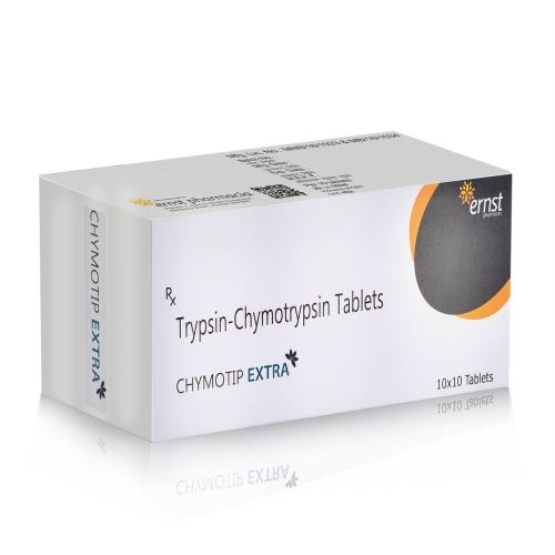 Trypsin-Chymotrypsin Tablets – CHYMOTIP EXTRA Tablets - Ernst Pharmacia