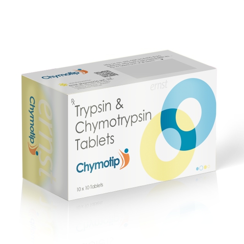 Trypsin Chymotrypsin Tablets – CHYMOTIP Tablets - Ernst Pharmacia