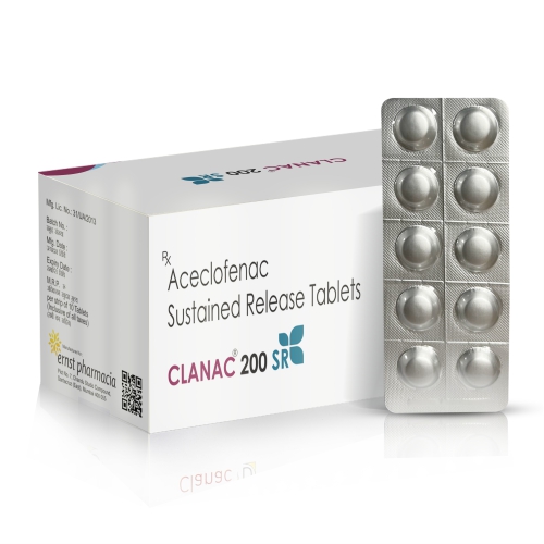 Aceclofenac Sustained Release Tablets 200 Mg
