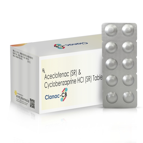 Aceclofenac (SR) 200 Mg & Cyclobenzaprine HCl (SR) Tablets