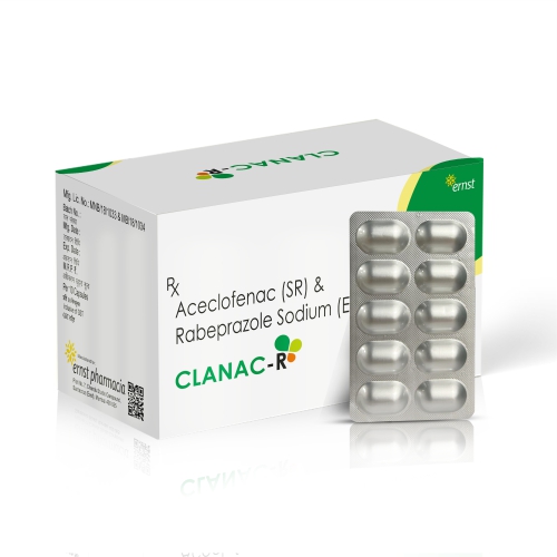 Aceclofenac (SR) & Rabeprazole Sodium (EC) Capsules
