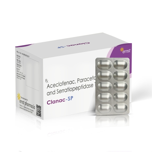 Aceclofenac Paracetamol & Serratiopeptidase Tablets