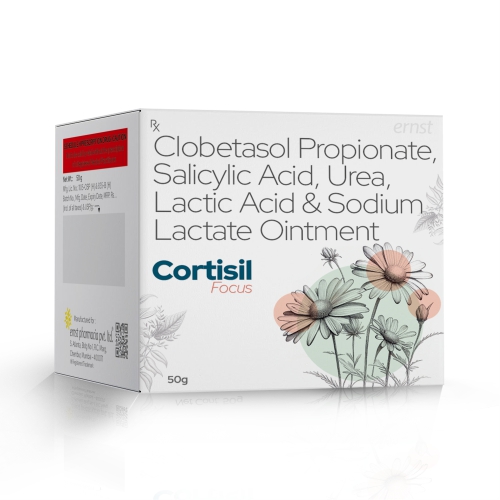 Clobetasol Propionate Salicylic Acid Urea Lactic Acid & Sodium Lactate Ointment - CORTISIL Focus Ointment - Ernst Pharmacia