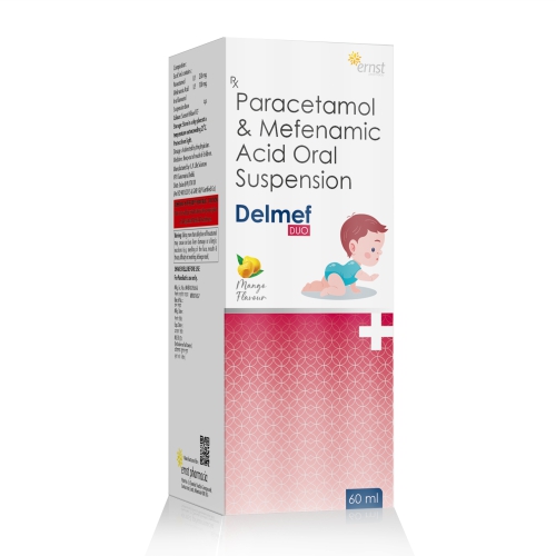 Mefenamic Acid 100 MG + Paracetamol 250 MG – DELMEF DUO Suspension - Ernst Pharmacia