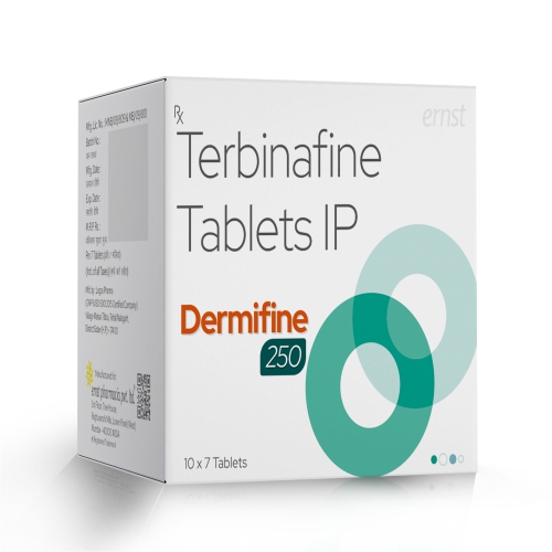 Terbinafine Tablets IP 250 MG - DERMIFINE 250 Tablets - Ernst Pharmacia
