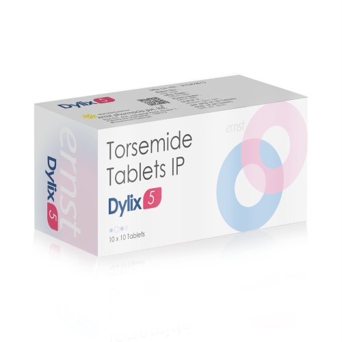 Torsemide Tablets IP 5MG - DYLIX 5 Tablets - Ernst Pharmacia
