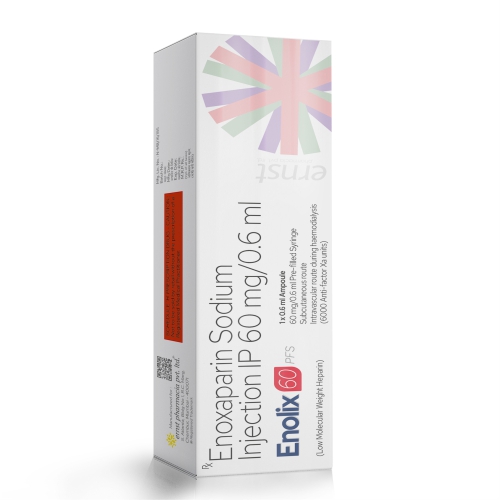 Enoxaparin Sodium Injection IP 60MG - ENOLIX 60 Injection - Ernst Pharmacia