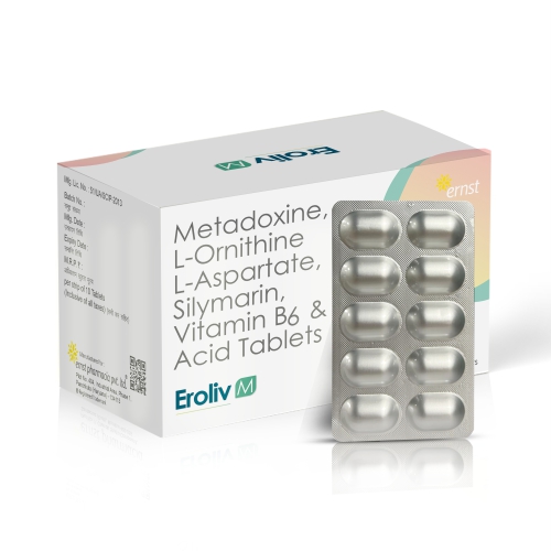 Metadoxine L-Ornithine L-Aspartate Silymarin Vitamin B6 & Folic Acid Tablets