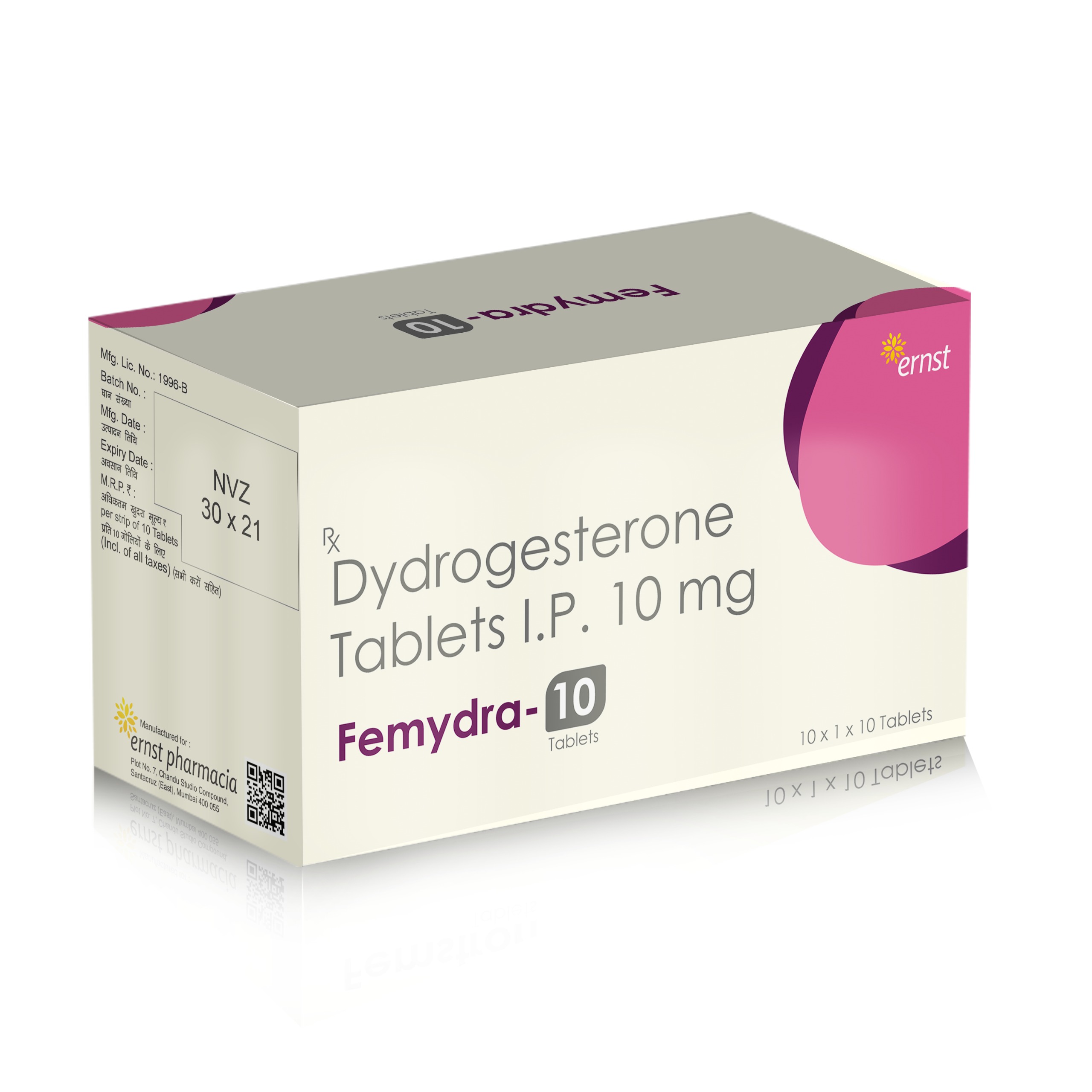 FEMYDRA 10 – Dydrogesterone Tablet IP 10 Mg