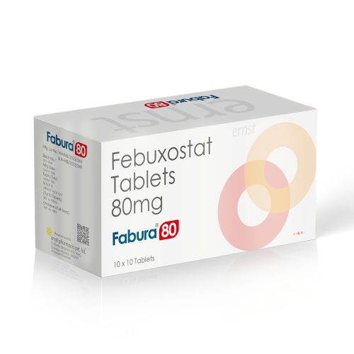 Febuxostat Tablets 80MG - FABURA 80 Tablets - Ernst Pharmacia