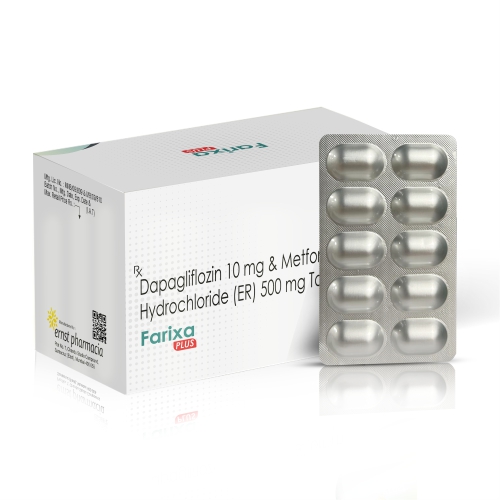 Dapagliflozin 10 Mg & Metformin Hydrochloride (ER) 500 Mg Tablets
