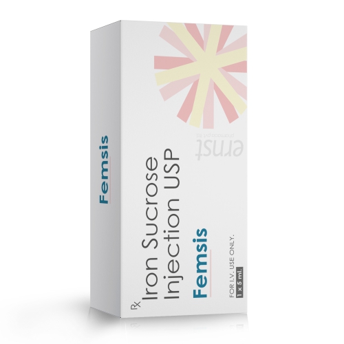 Iron Sucrose Injection 20 MG - FEMSIS Injection - Ernst Pharmacia