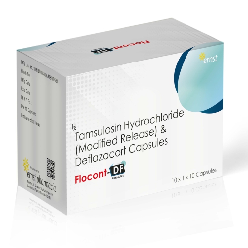 Tamsulosin Hcl & Deflazacort Capsules - FLOCONT DF Capsules - Ernst Pharmacia