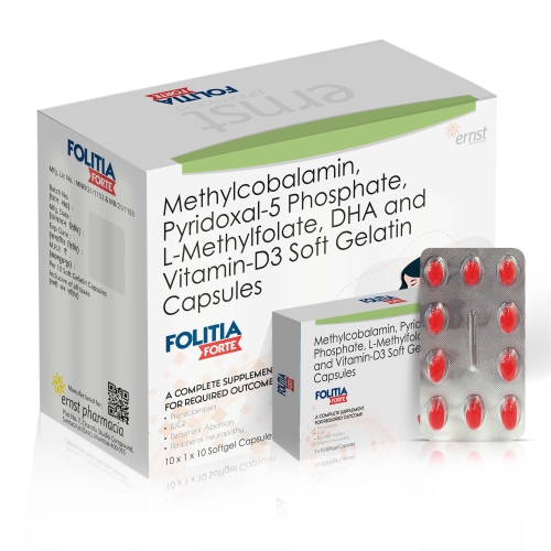 Methylcobalamin Pyridoxal-5 Phosphate L-Methylfolate DHA & Vitamin D3 Soft Gelatin Capsules