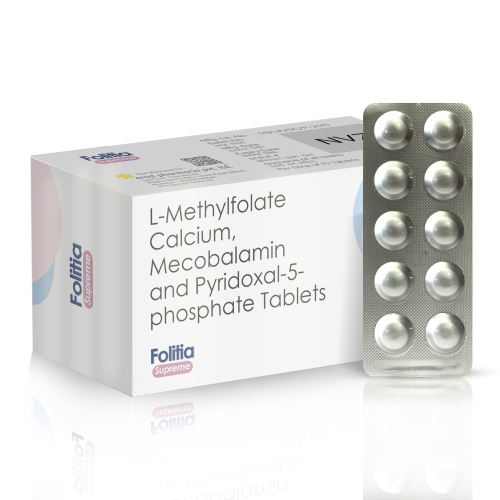L-Methylfolate Calcium Methylcobalamin & Pyridoxal-5-Phosphate Tablets