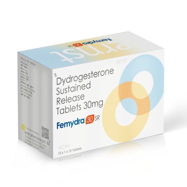 Dydrogesterone Sustained Release Tablets 30 Mg - FEMYDRA 30 SR Tablets - Ernst Pharmacia