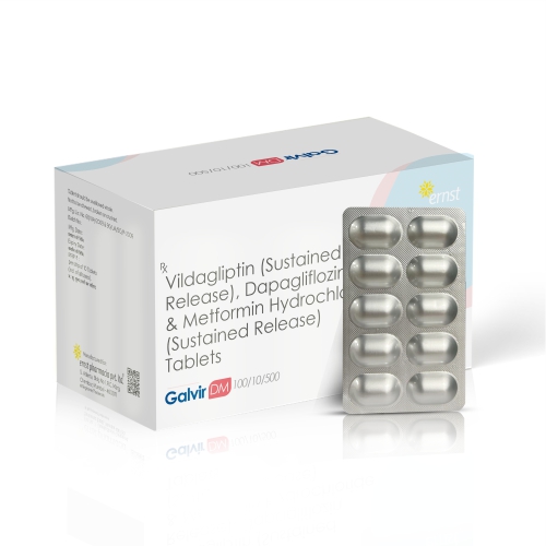 Vildagliptin Sustained Release, Dapagliflozin & Metformin Hydrochloride (SR) Tablets
