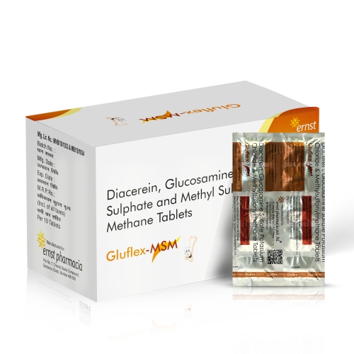 Diacerein Glucosamine Sulphate & Methyl Sulfonyl Methane Tablets