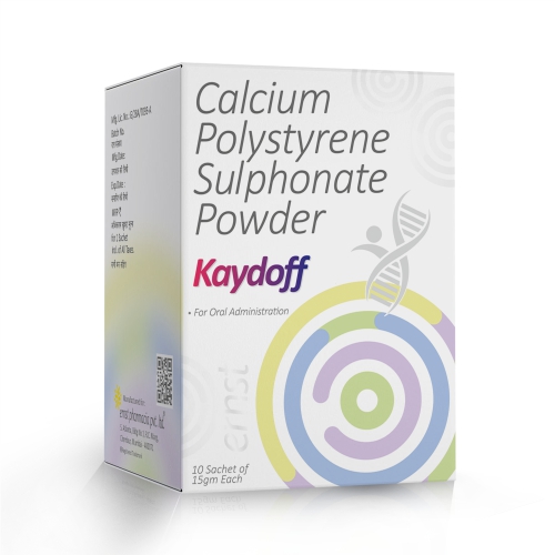 Calcium Polystyrene Sulphonate Powder - KAYDOFF Sachet - Ernst Pharmacia