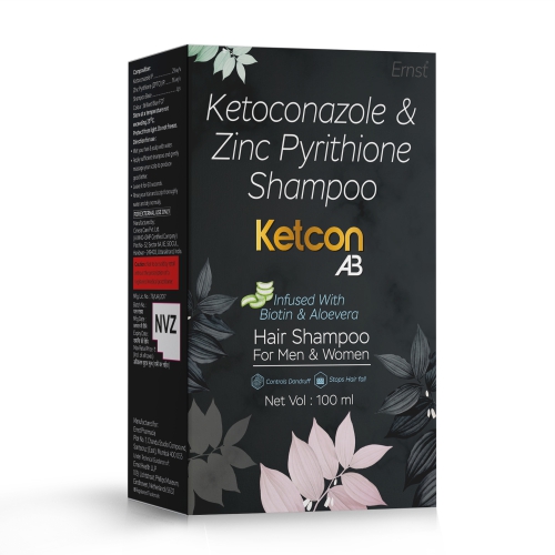 Ketoconazole & Zinc Pyrithion Shampoo - KETCON AB Shampoo - Ernst Pharmacia