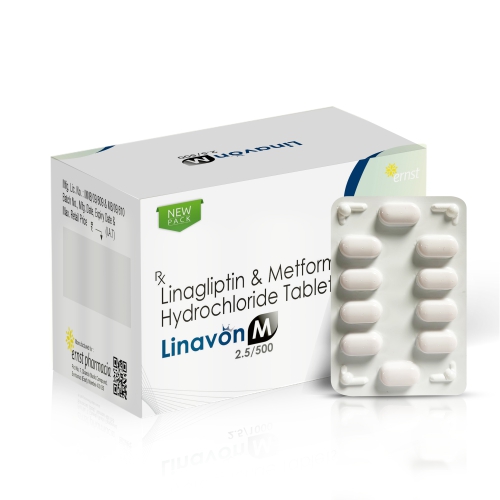 Linagliptin 2.5 Mg & Metformin 500 Mg HCL Tablets