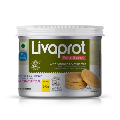Protein Diskettes - LIVAPROT (SUGAR FREE) - Ernst Pharmacia