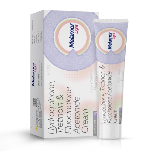 Hydroquinone IP 4% w/w + Tretinoin USP 0.05% w/w + Flucinolone Acetonide IP 0.01% w/w Cream