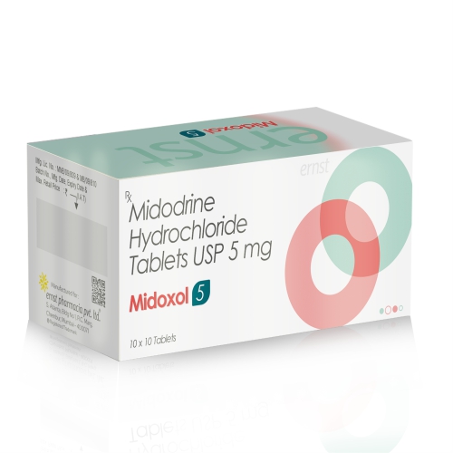 Midodrine Hydrochloride Tablets USP 5 MG - MIDOXOL 5 Tablets - Ernst Pharmacia