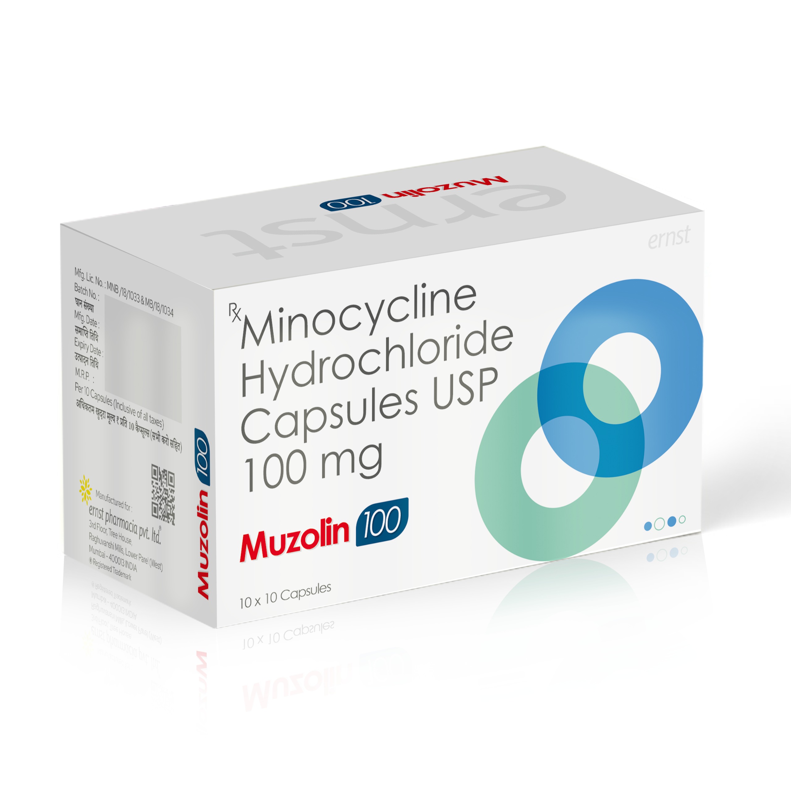 MUZOLIN 100 Tablets - Ernst Pharmcia