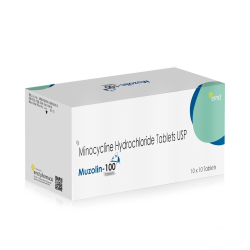 Minocycline Hydrochloride Tablets 100MG - MUZOLIN 100 Tablets - Ernst Pharmacia