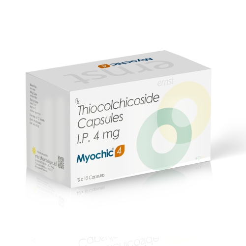 Thiocolchicoside Capsules IP 4 MG - MYOCHIC 4 Capsules - Ernst Pharmacia