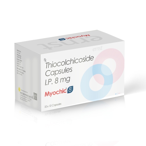 Thiocolchicoside Capsules IP 8 MG - MYOCHIC 8 Capsules - Ernst Pharmacia