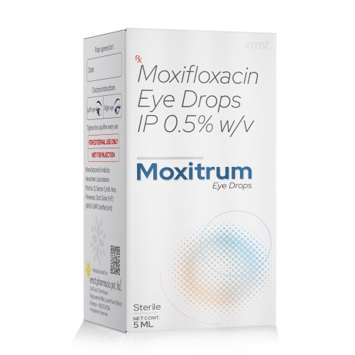 Moxifloxacin Eye Drops IP 0.5% w/v – MOXITRUM Eye Drops