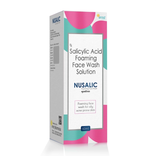 Salicylic Acid Foaming Face Wash Solution - NUSALIC Face Wash - Ernst Pharmacia