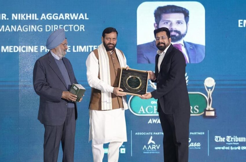 Nikhil Aggarwal Honored By Haryana Chief Minister Shri Nayab Singh Saini