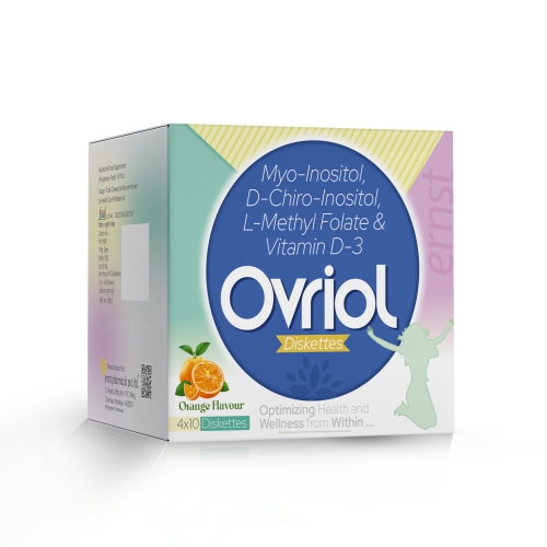Myo-Inositol D-Chiro Inositol L Methylfolate Vitamin D3 Chewable Diskettes - OVRIOL Diskettes - Ernst Pharmacia