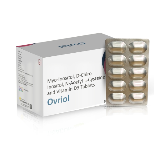 Myo-Inositol D-Chiro Inositol N-Acetyl-Cysteine & Vitamin D3 Tablets