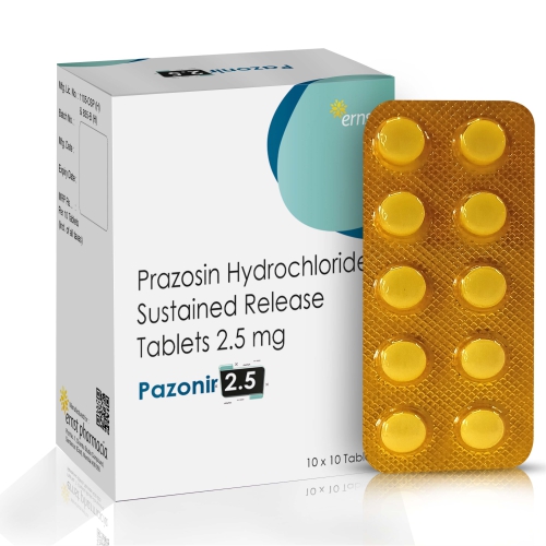 Prazosin Hydrochloride Sustained Release Tablets 2.5Mg