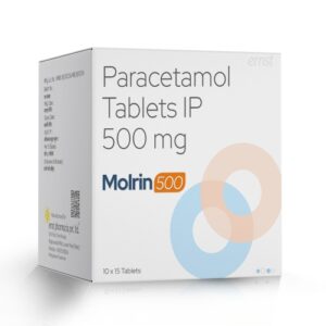 Paracetamol Tablet IP 500 Mg - MOLRIN 500 Tablets - Ernst Pharmacia