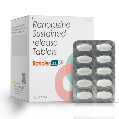 Ranolazine Sustained Release Tablets 500Mg
