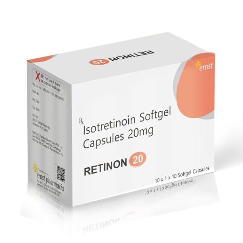 Isotretinoin Softgel Capsules 20MG - RETINON 20 Softgel Capsules - Ernst Pharmacia